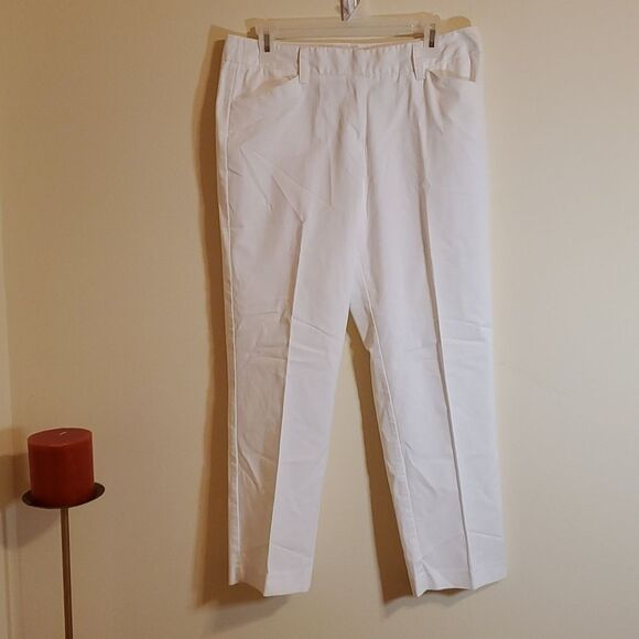 Larry Levine white pants size 10 - Picture 1 of 9